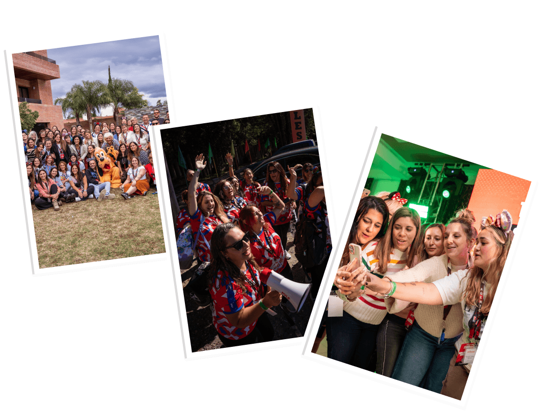 Grupo de agentes de Viví Orlando en un evento